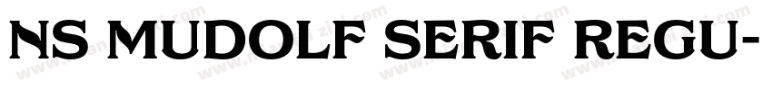 NS Mudolf Serif Regu字体转换